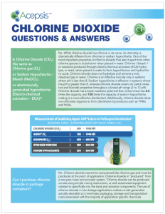 chlorine dioxide FAQ